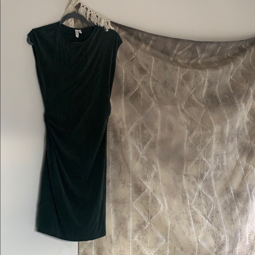 & Other Stories forest green cinch dress